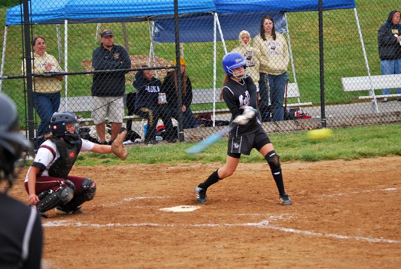 Paige Callahan slams a Basehit for Northwest High School in a playoff game 2011